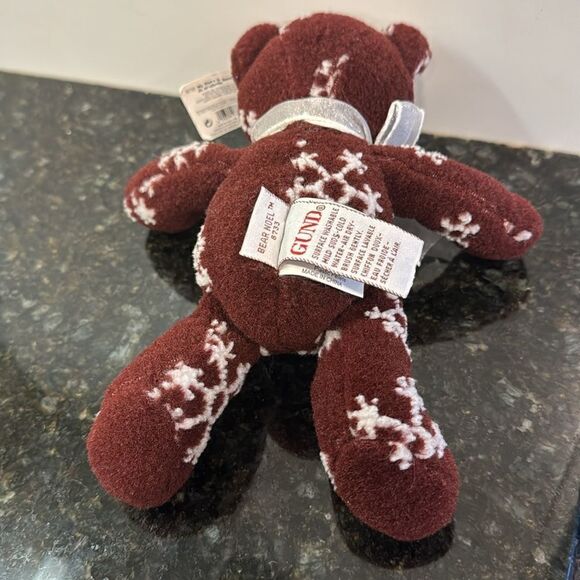 GUND Bear Noel -CHRISTMAS BEAR GOTTA GETTA 8733-Size 8" TALL Burgundy - Picture 7 of 11
